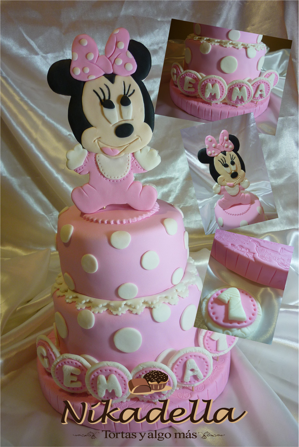 GANACHE PASTELERÍA CREATIVA: TORTA DE MINNIE MOUSE