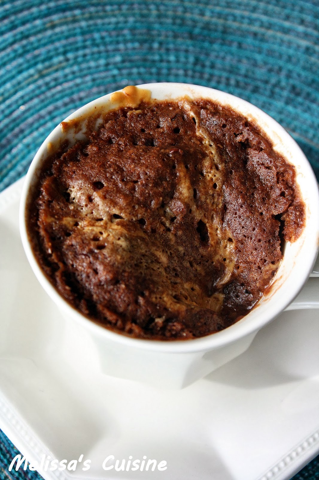 Melissa's Cuisine: Skinny Chocolate Peanut Butter Mug Cake