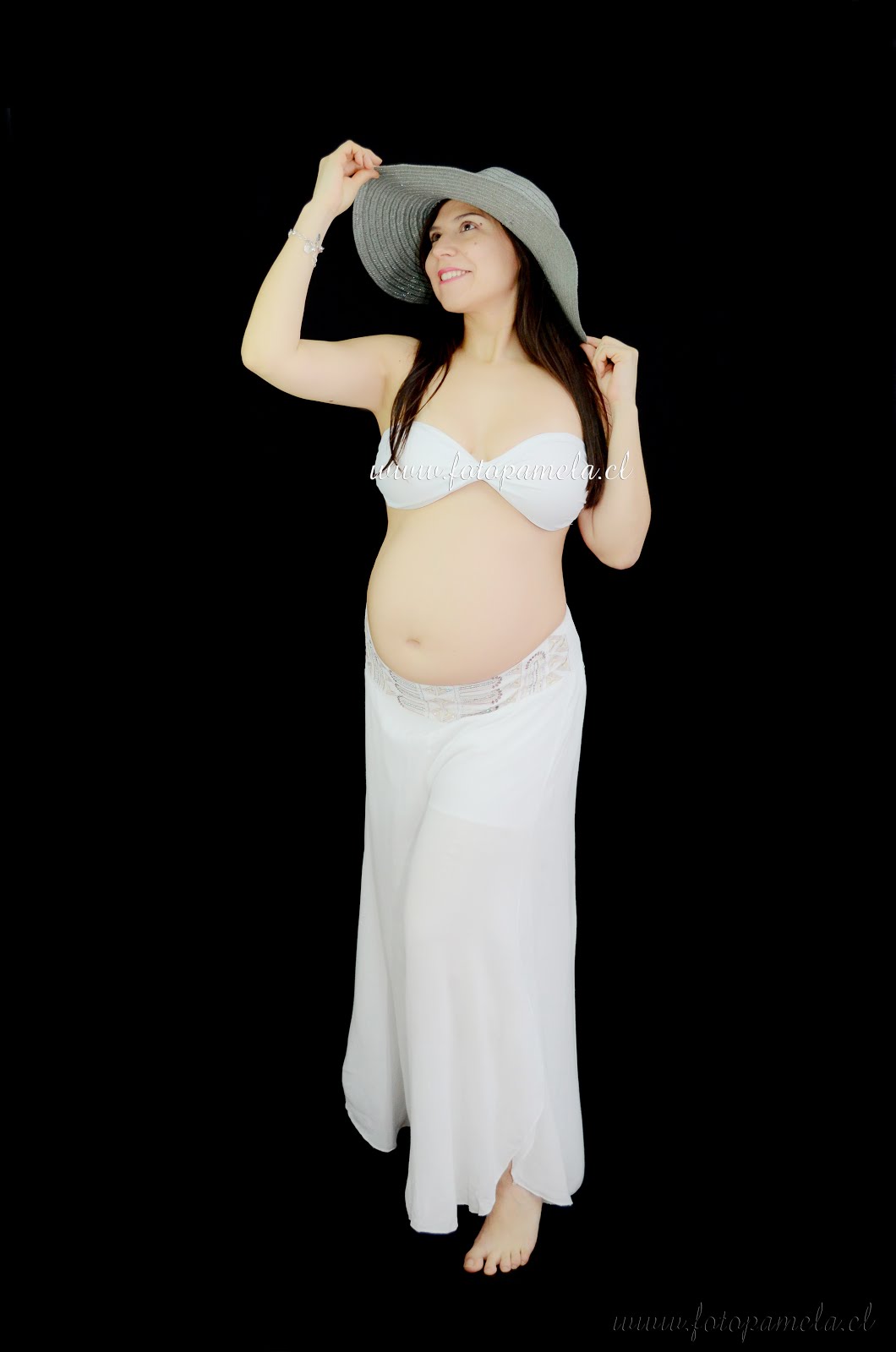 mujer embarazada foto profesional en santiago