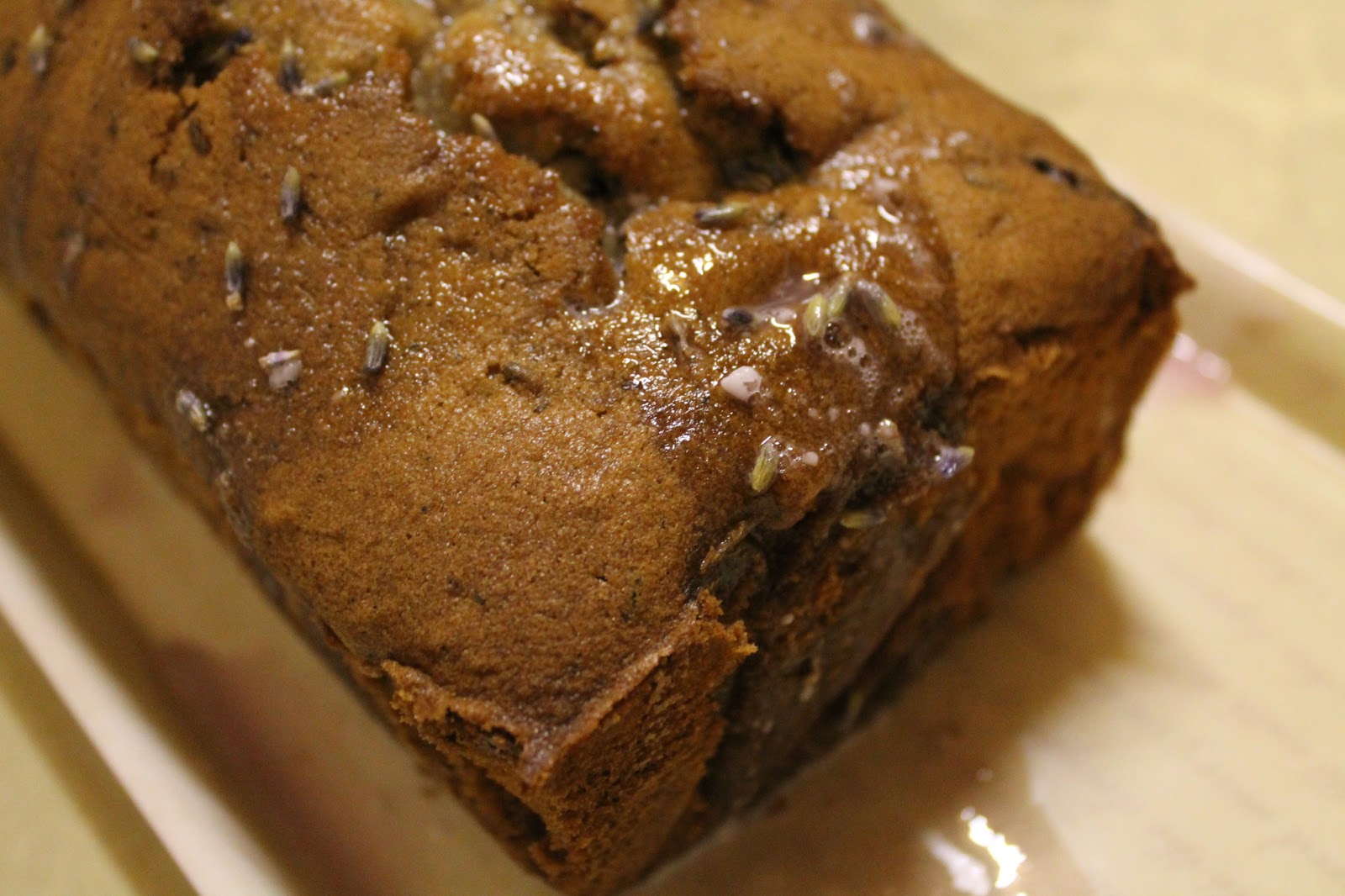 Earl Grey, Lavender and Chocolate Chip Loaf Cake