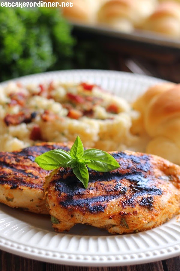 Eat Cake For Dinner Grilled Sweet Basil Rub Chicken