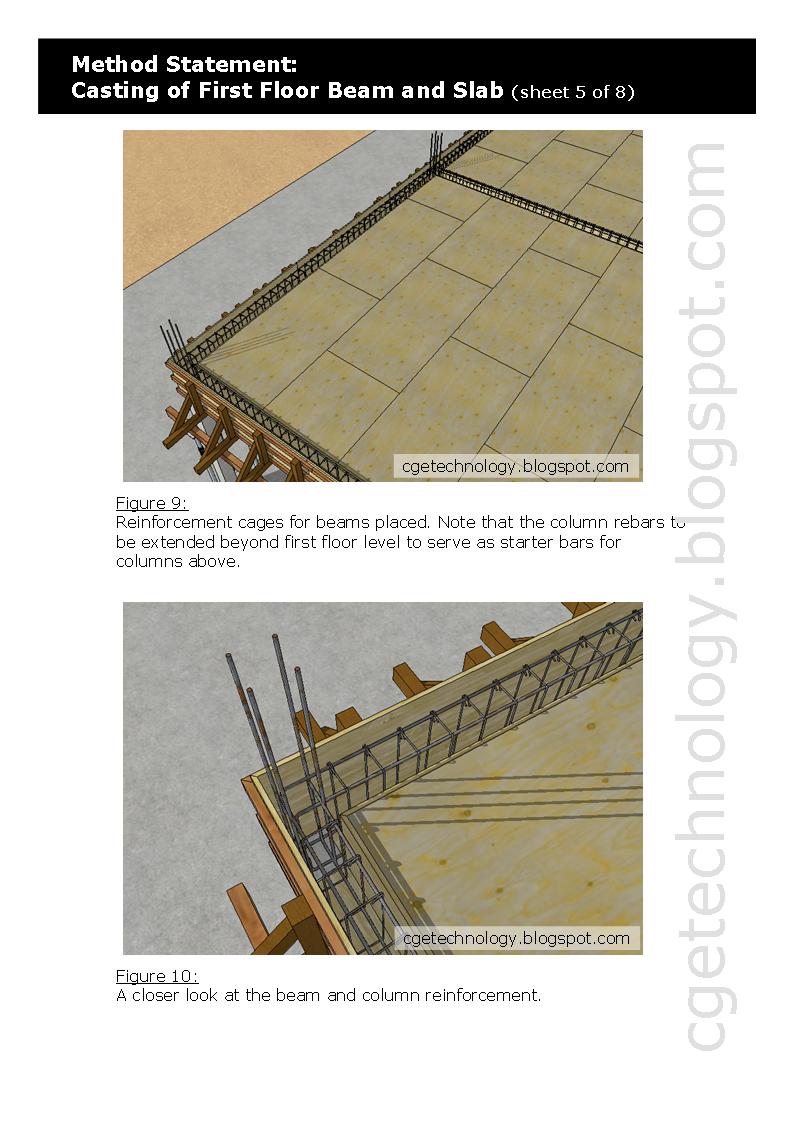 Don's Works Method Statement Casting of First Floor Beam and Slab