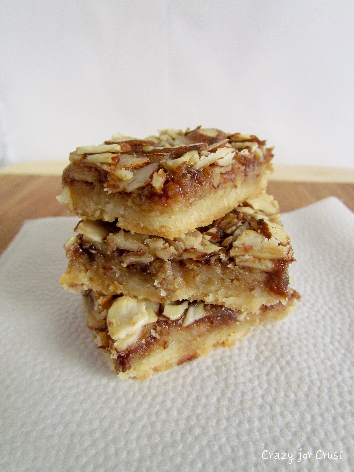 Almond Toffee Bars Crazy for Crust