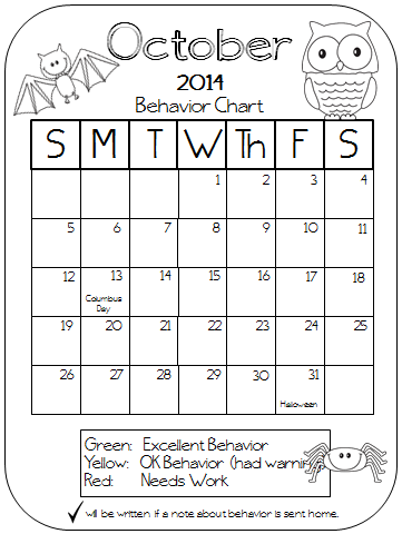 monthly behavior calendar template colors and kindergarten behavior calendars 2014 2015 monthly behavior calendar template colors and kindergarten behavior calendars 2014 2015