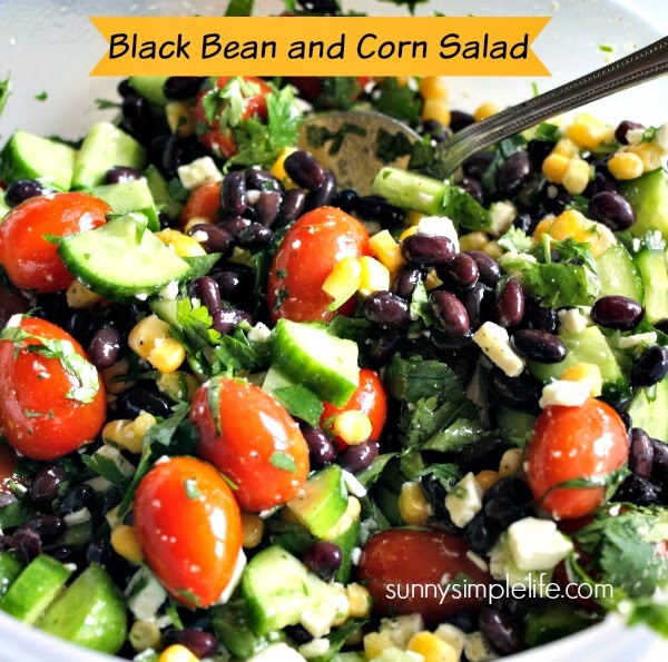 Sunny Simple Life Black Bean Corn Salad