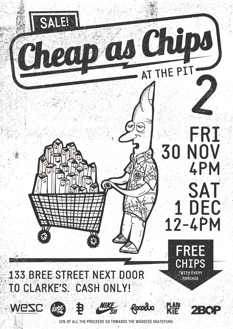 Gerhard Human Cheap as chips skate prints