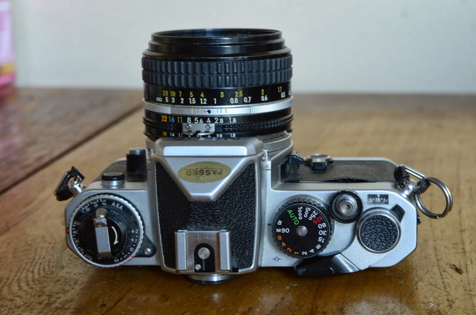 Back And Underside Of Nikon FE SLR Film Camera Body Only Stock Photo