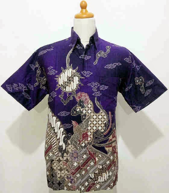 Foto gambar model baju batik pria elegan branded harga murah  Model