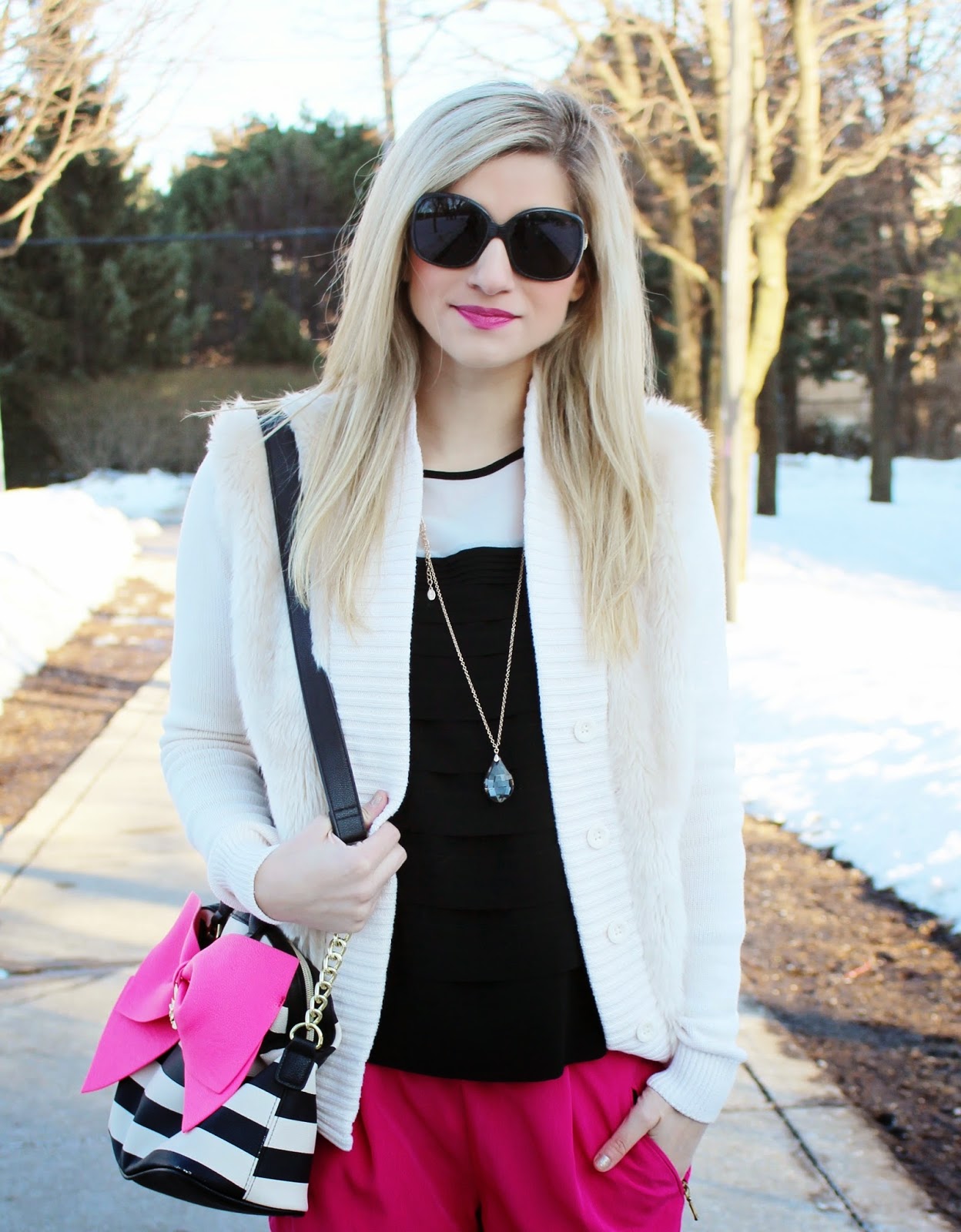 How To Style Neon Pink Pants Bijuleni