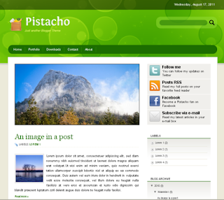 Pistacho Blogger Template