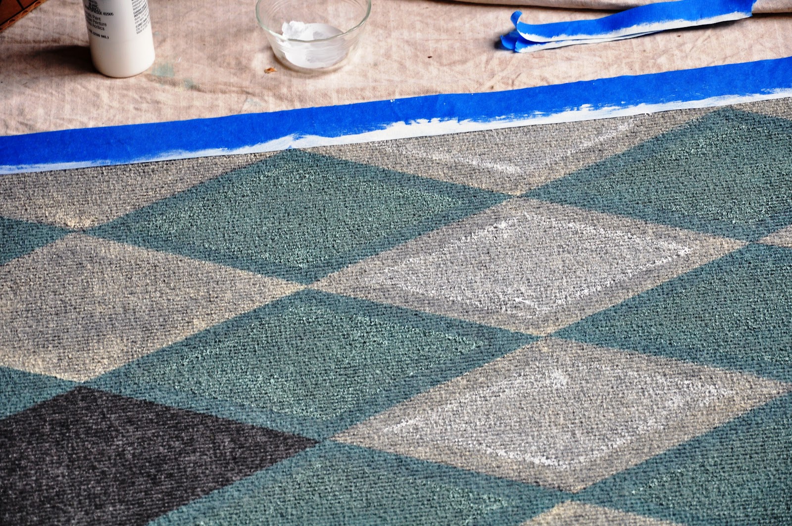Serendipity Refined Blog Harlequin My Hand Painted Patio Rug
