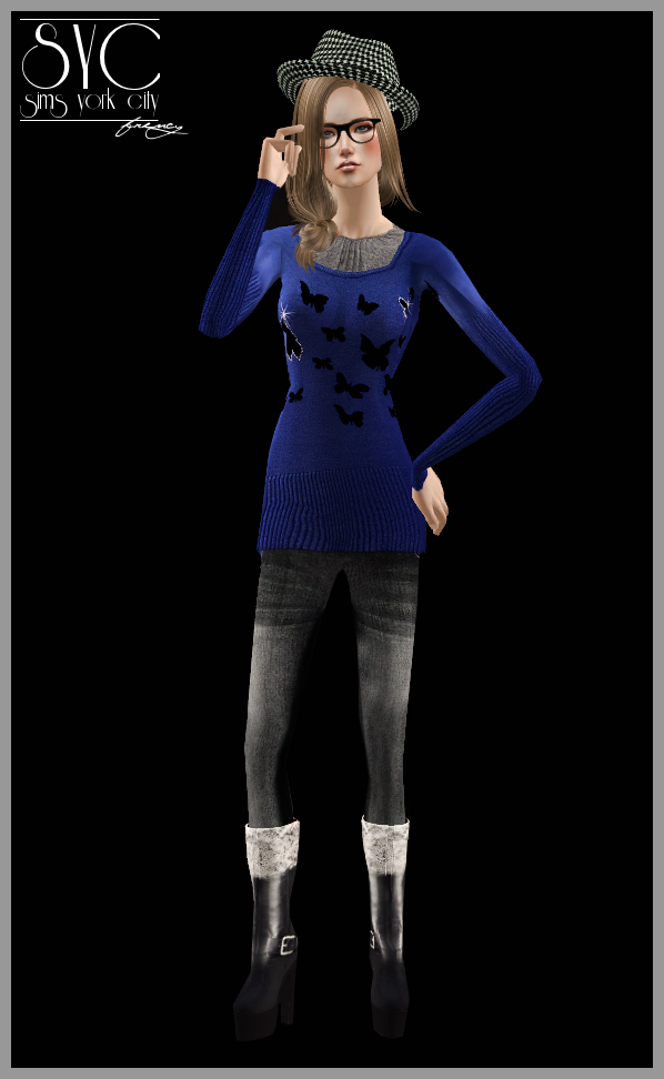 sims -  The Sims 2. Женская одежда: повседневная. Часть 3. - Страница 28 02-+Claire+2