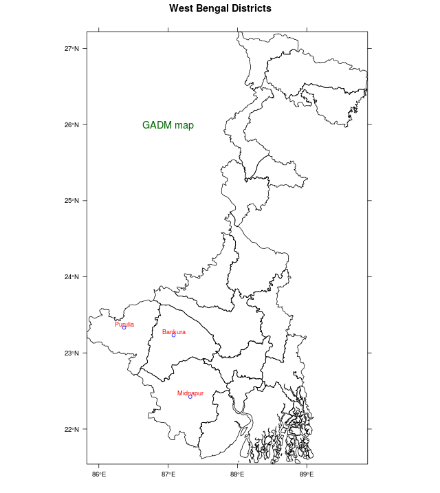 Wb Map District Wise Vizualyse: 16. Using R For Maps Of India - State, District, Taluka Level  Maps