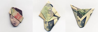 Moneygami - origami feito com dinheiro por Yosuke Hasegawa