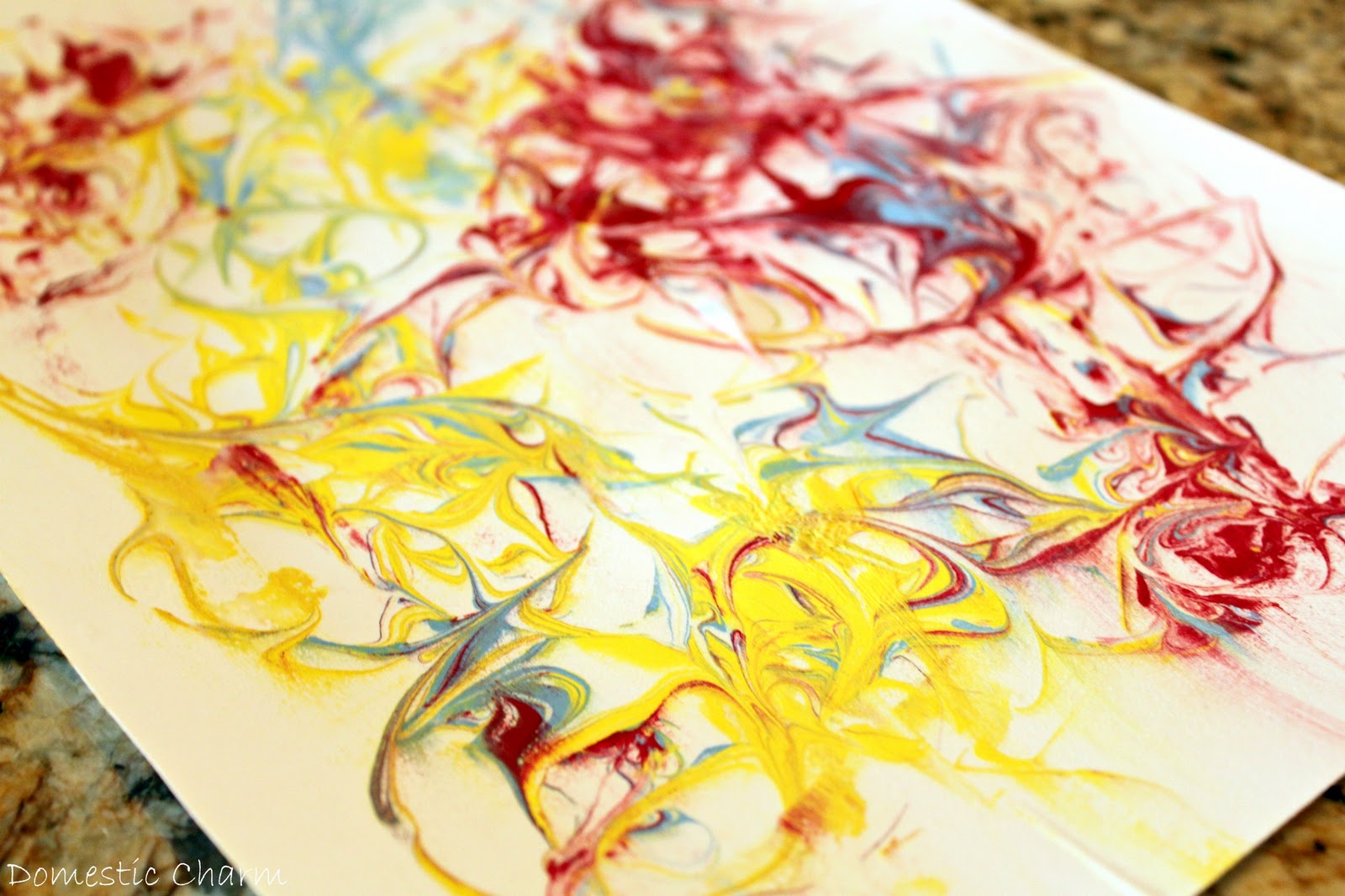 Domestic Charm Shaving Cream Art