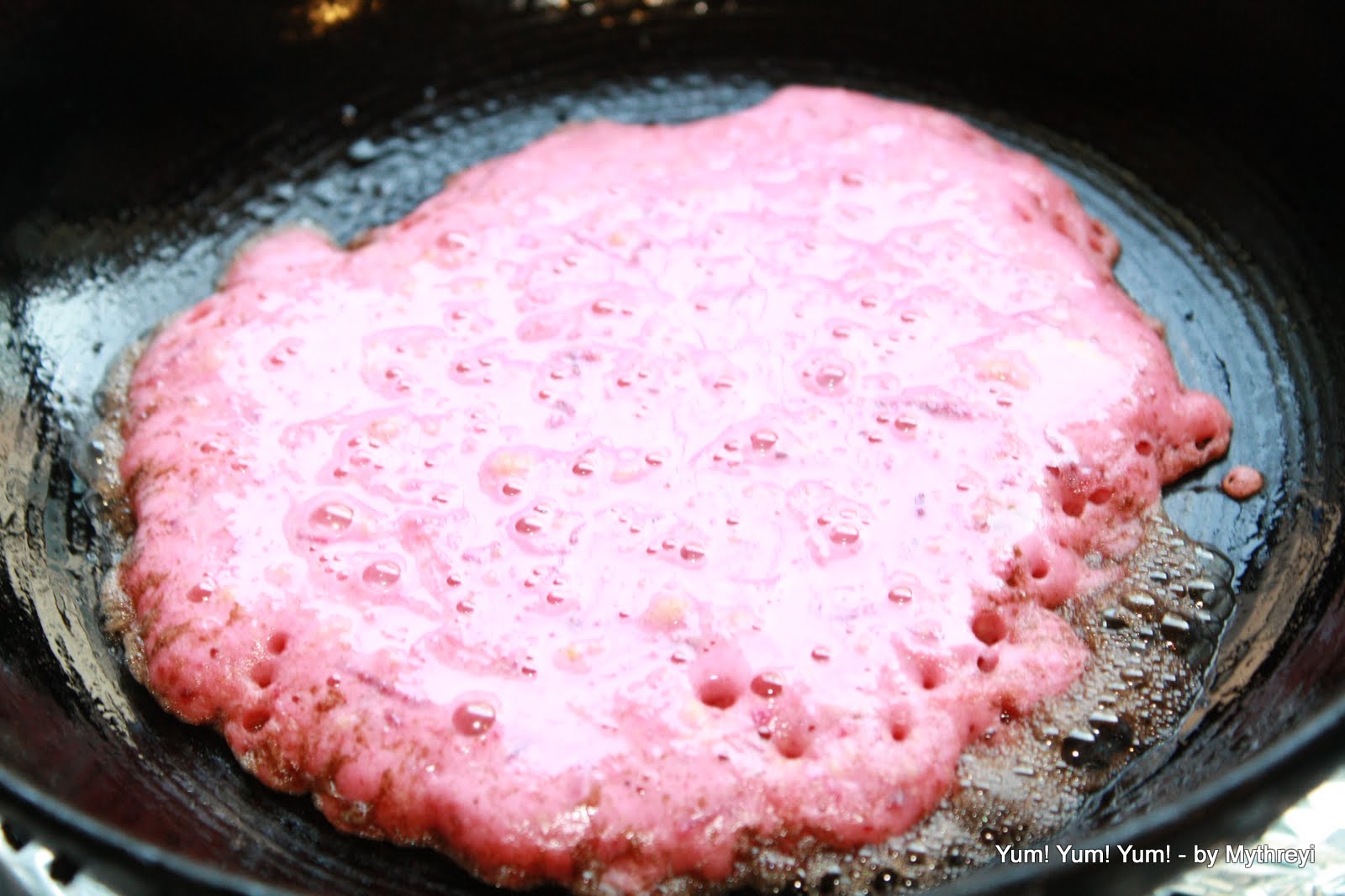 Yum! Yum! Yum! Pink Pancakes with Beets and Carrots ( No Sugar )