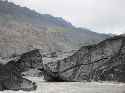 The Solheimajokull glacier, Iceland