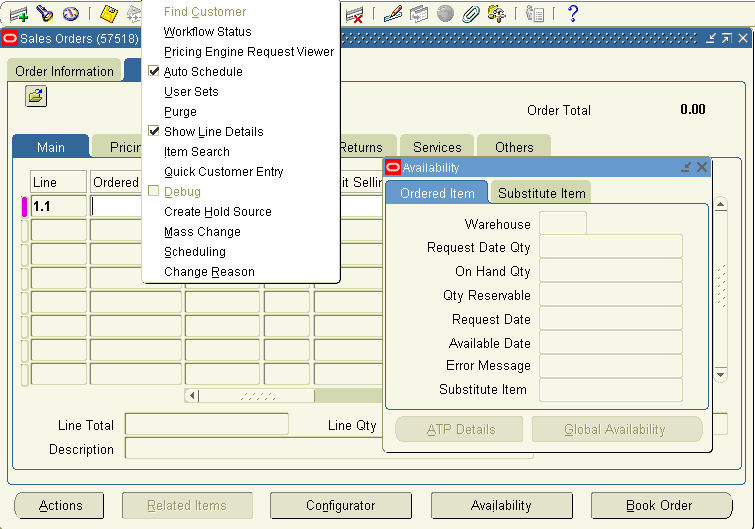 Oracle Applications Functional Various Ways to Schedule Sales Order