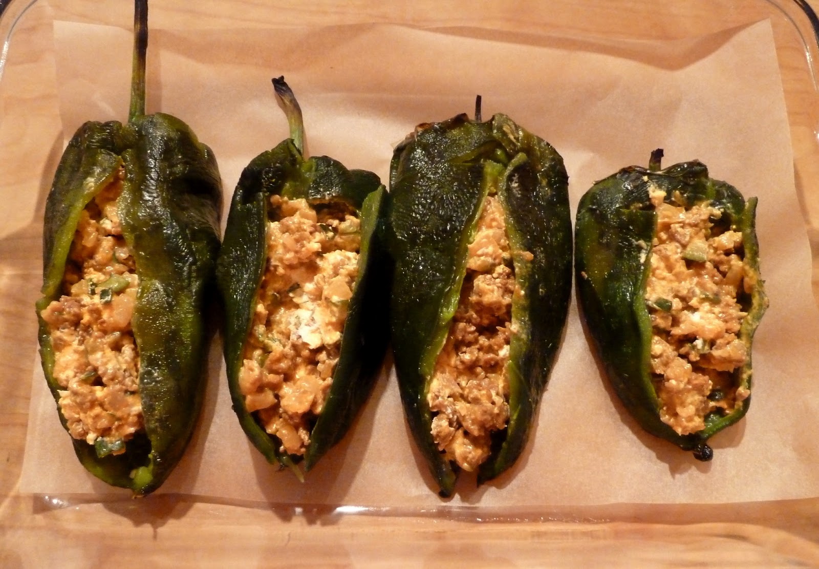 Cracked Pepper Chile Rellenos (Baked Not Fried)