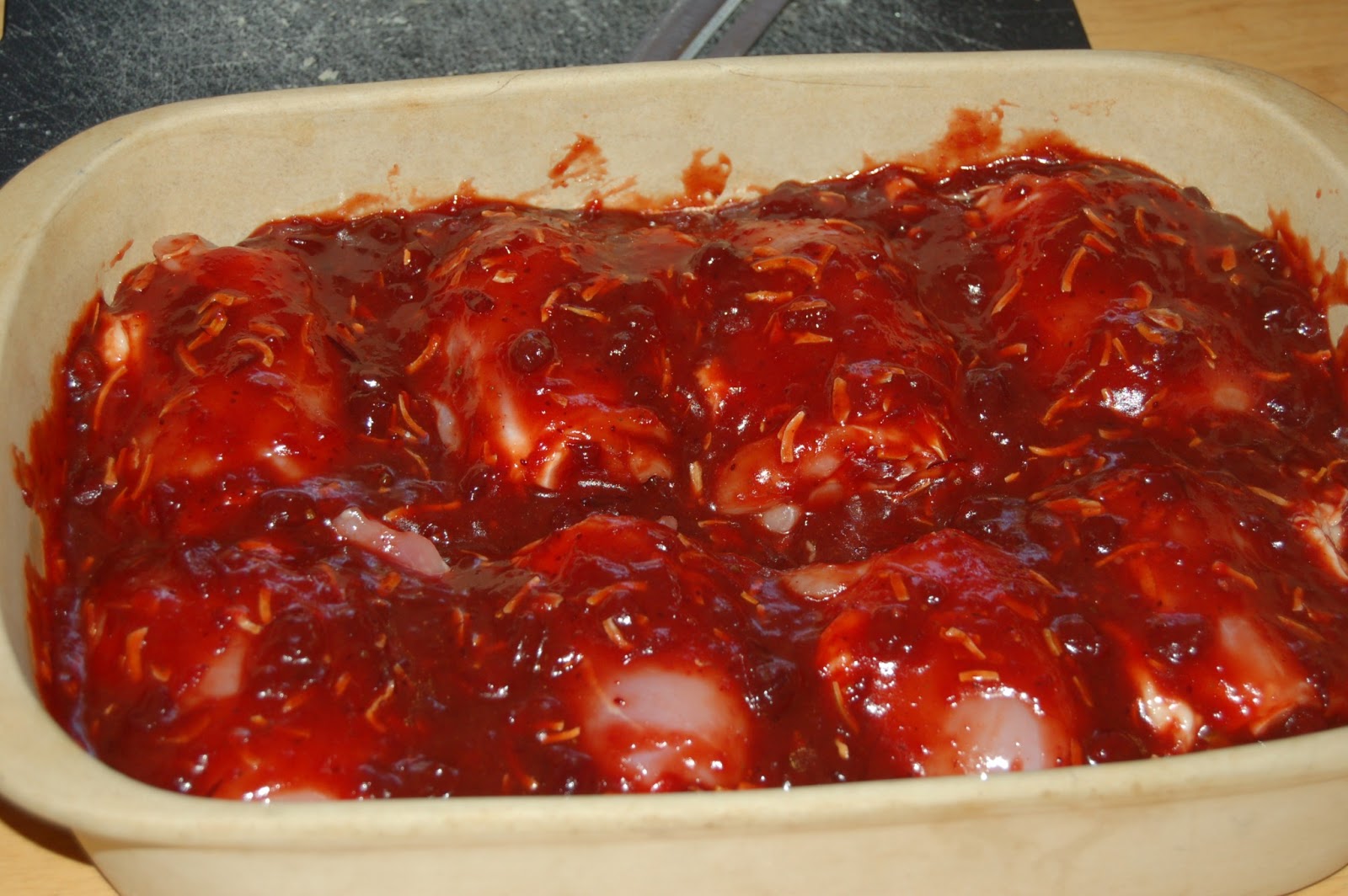 one crazy girl's kitchen Russian Cranberry Chicken