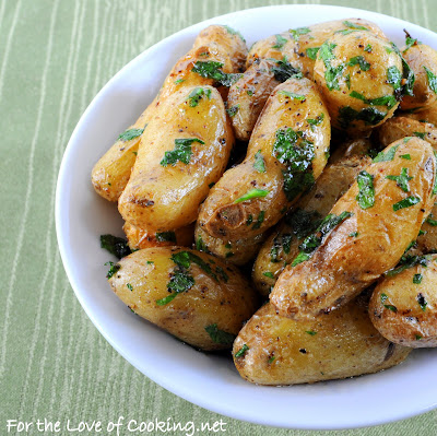 Roasted Baby Potatoes with Parsley and Butter