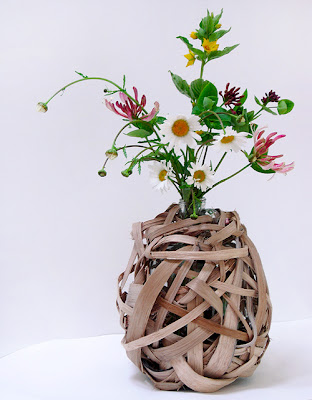 Riven Oak Vase prototype by Elizabeth Cadd