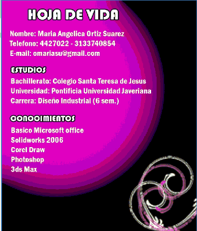 Documento formato de mi hoja de vida - grupos.emagister.com