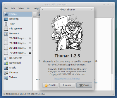 Thunar Xubuntu 12.04