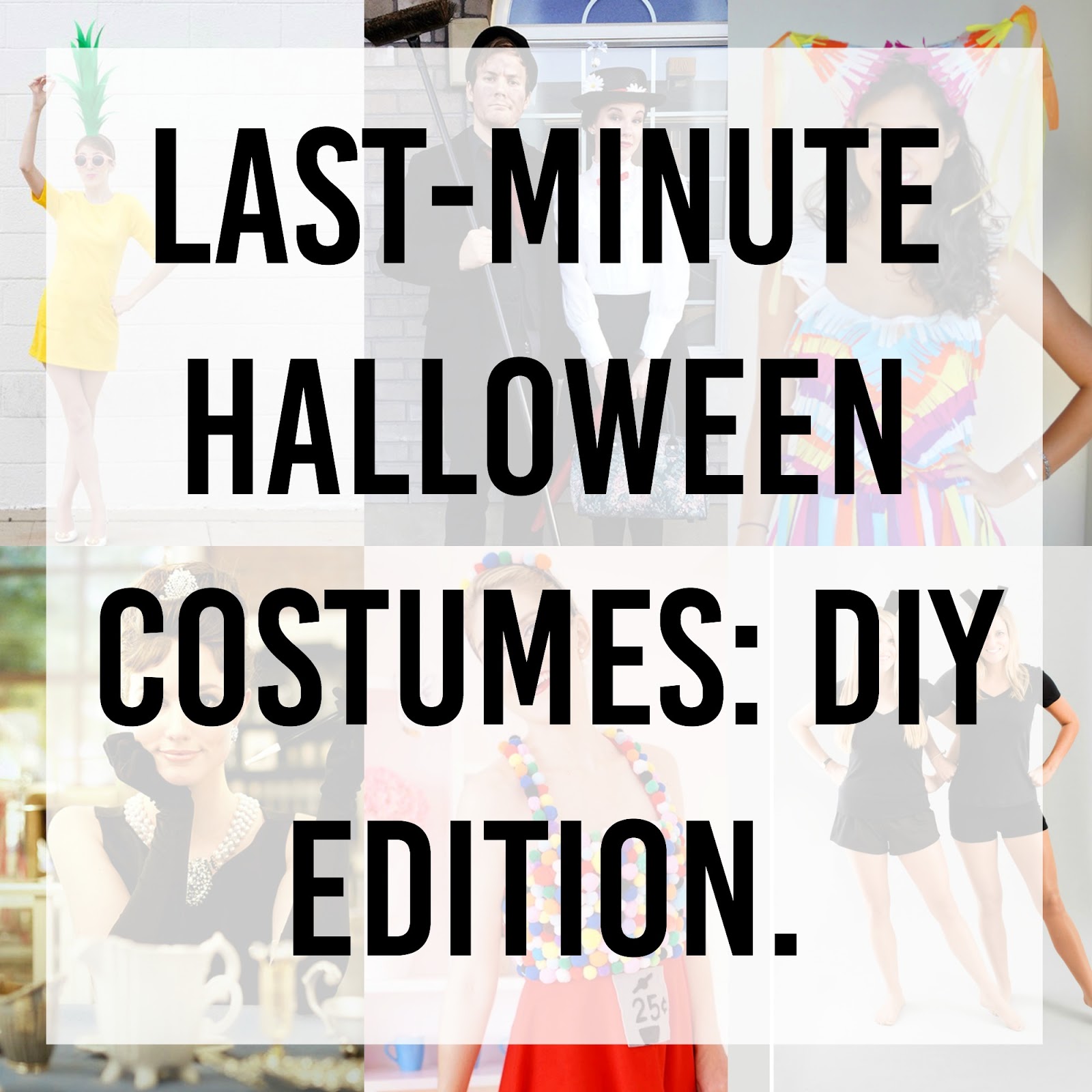 LastMinute Costume Ideas DIY Edition. The girl who loved to write