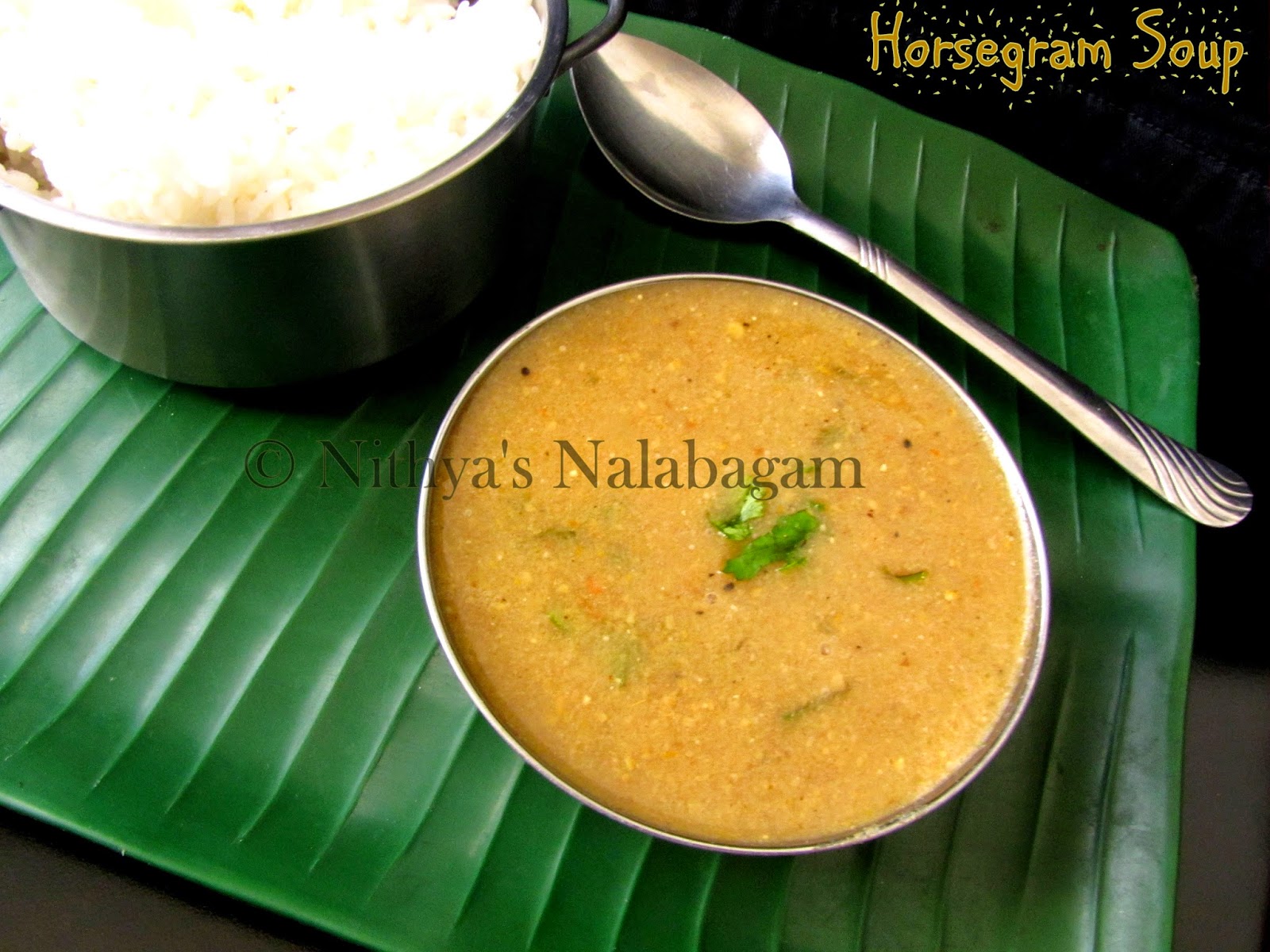 Pacha Kollu Rasam Horsegram Soup Nithya's Nalabagam