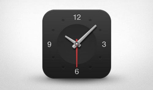 Dark Clock App Icon Dark Clock App Icon