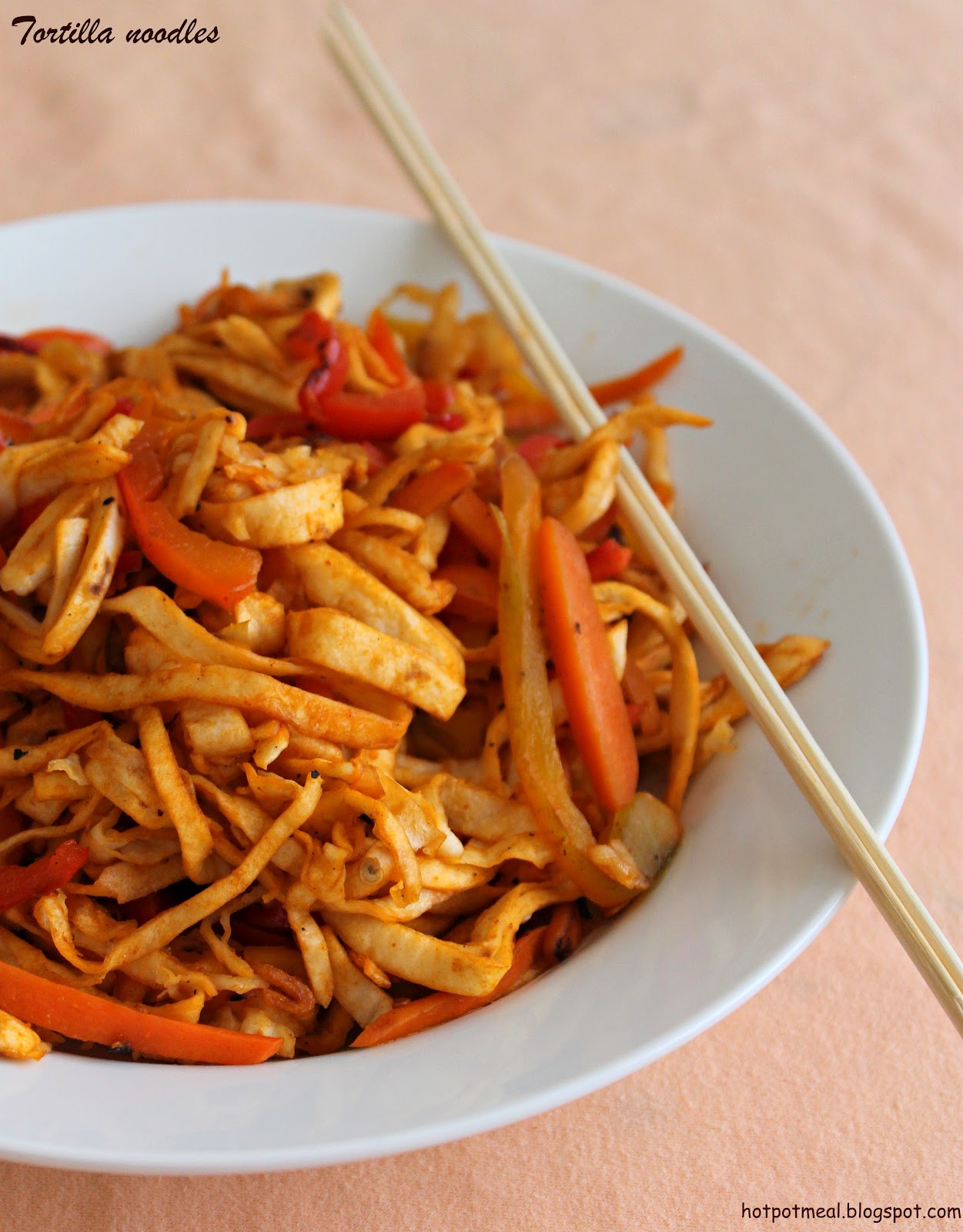 Hot pot cooking Tortilla noodles