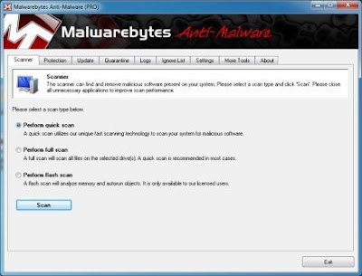 Malwarebytes Anti-Malware PRO 1.60