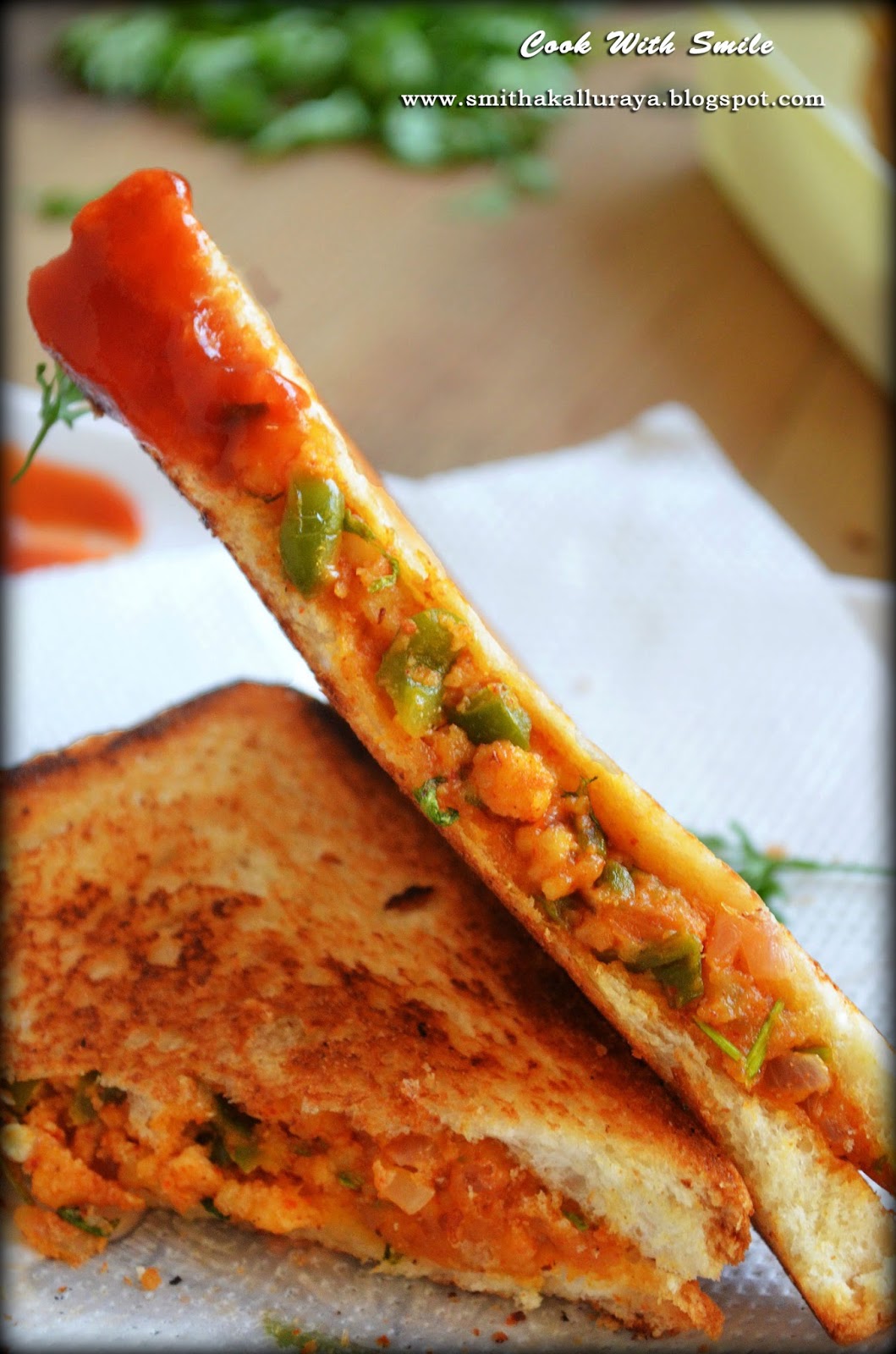 PANEER SANDWICH / VEG COTTAGE CHEESE SANDWICH Cook With Smile