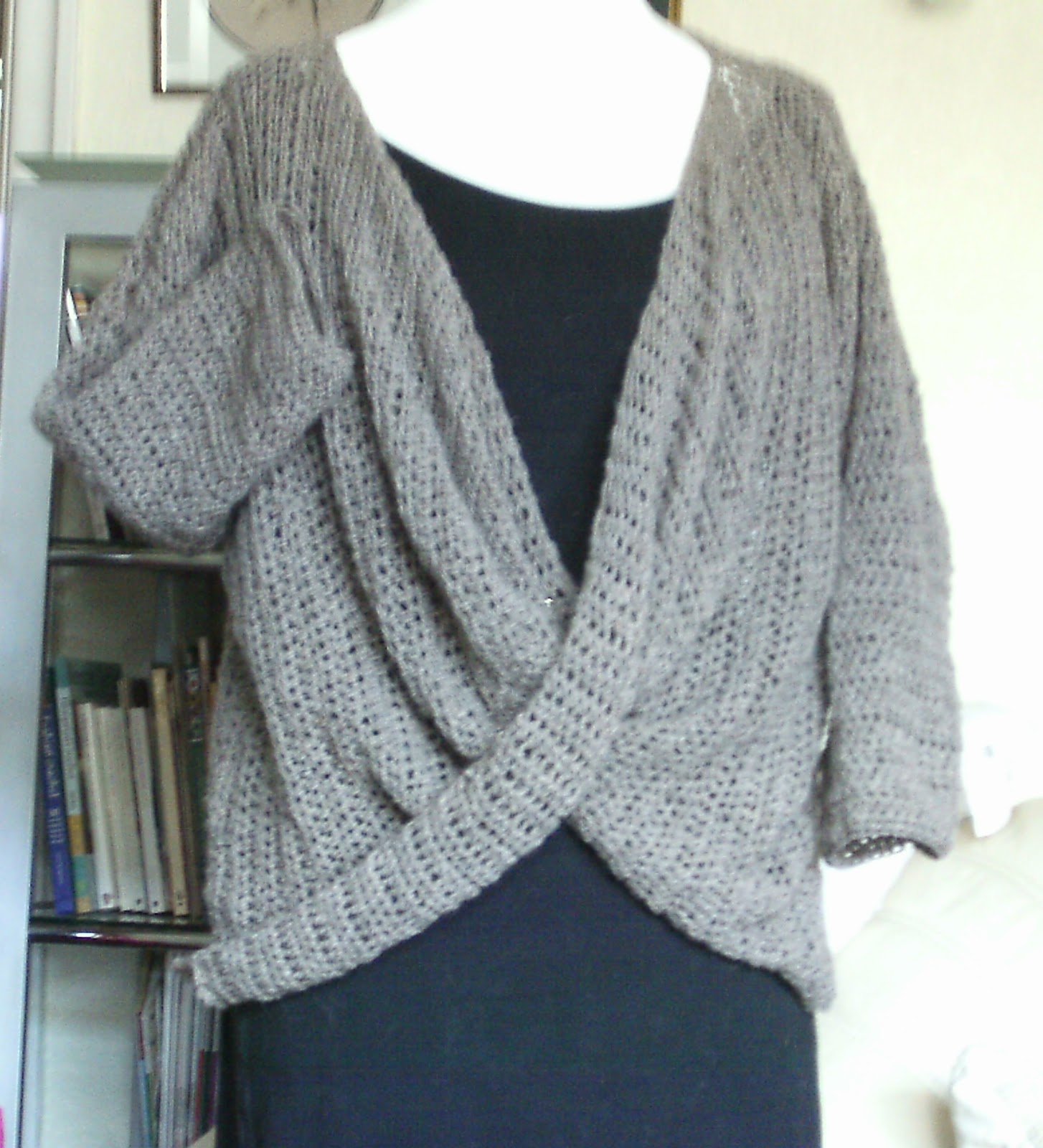 cross over maxi sweater