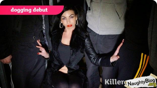 Its a debut On a Dogging Mission adventure for a new face to us here at Killergram, the horny Milf Gina Jameson. The Cum Team are out in force tonight as they offer up their every ready Dogging cocks to this lovely, dick addicted babe.