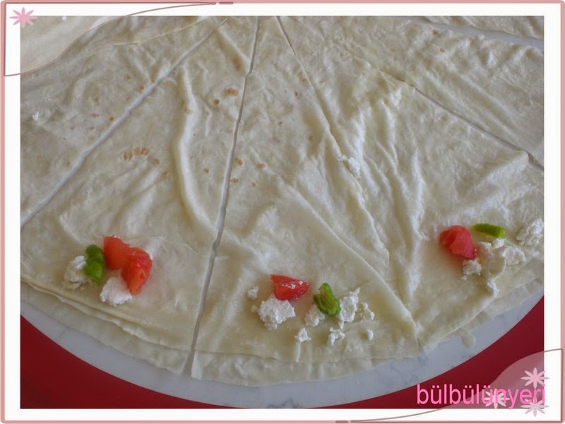 bulbulunyeri Domatesli,biberli börek