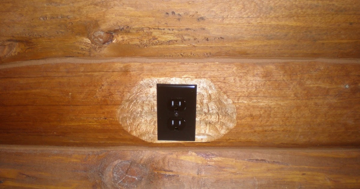 Anderson Log Cabin Fever, Log Home Building Baseboard outlets