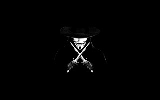 V For Vendetta With Knives HD Wallpaper