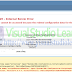 The requested page cannot be accessed because the related configuration data for the page is invalid