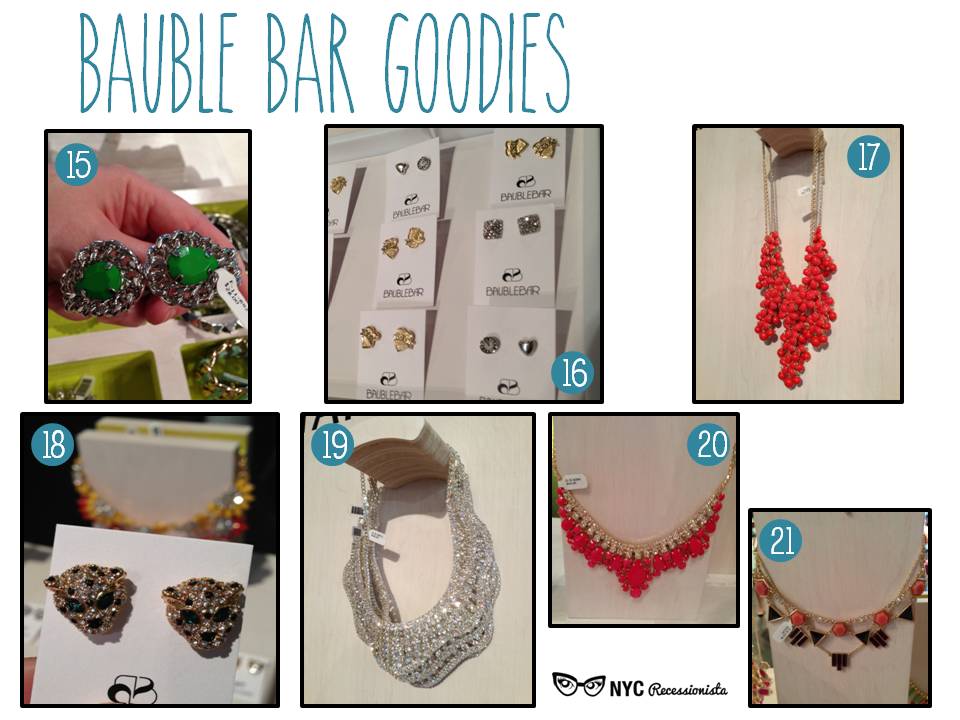 RECAP Harley V. Newton for Bauble Bar NYC Recessionista