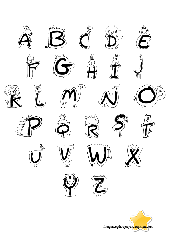 Quieres dibujos de letras? ¿Para el Colegio de Primaria? Puedes ...