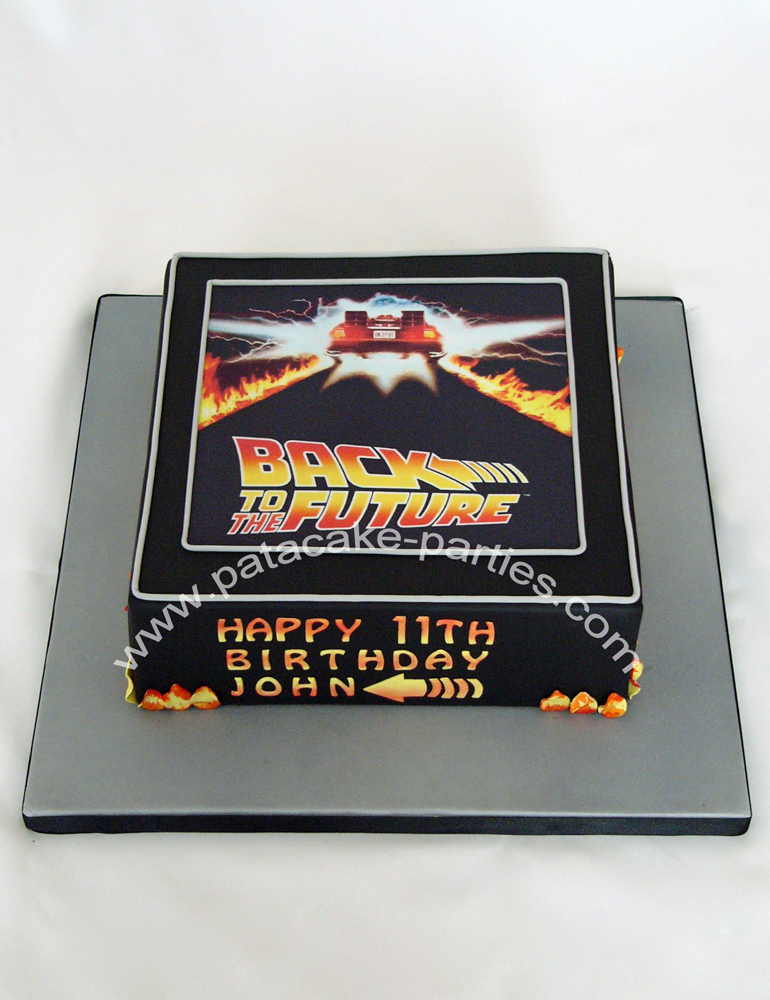 PataCake Parties Back To The Future Cake