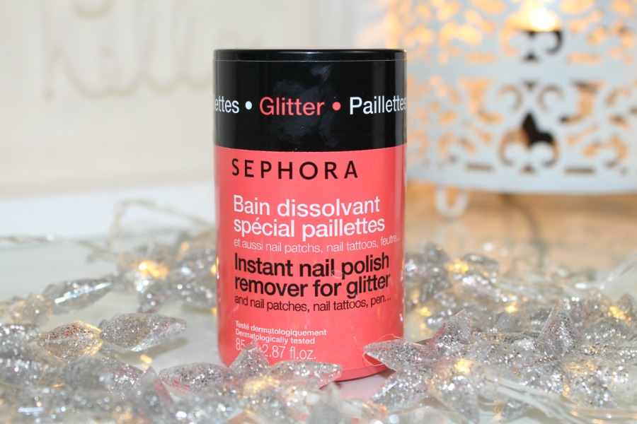 Sephora Glitter Nail Polish Remover Review and Photos Pink Paradise Beauty