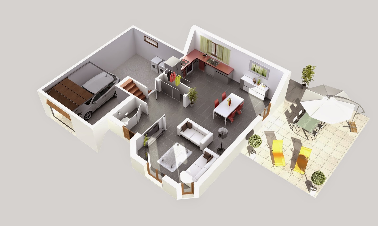 exemple d'aménagement d'une maison en demi-niveaux. | maisons stenzô - Plan Maison Demi Niveau 4 Chambres exemple d'aménagement d'une maison en demi-niveaux. | maisons stenzô - Plan Maison Demi Niveau 4 Chambres