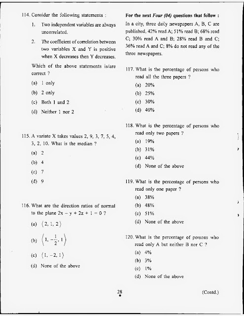 exam nda sample papers