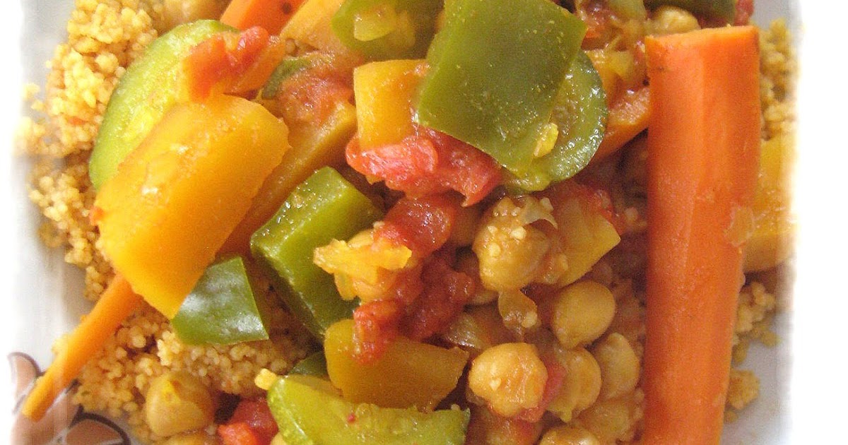 Couscous de légumes et pois chiches à la mijoteuse