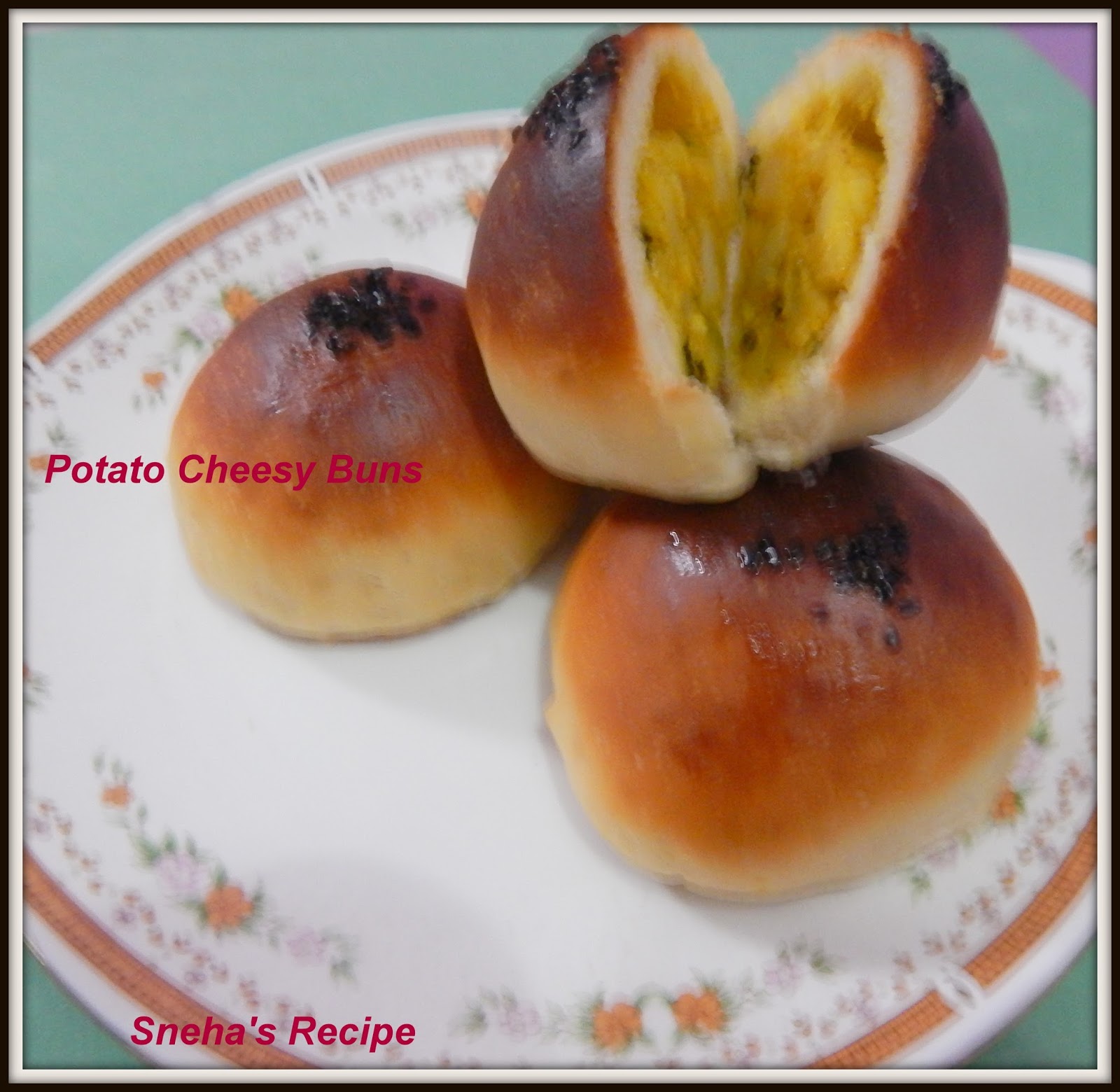 Potato Cheesy Buns Sneha's Recipe