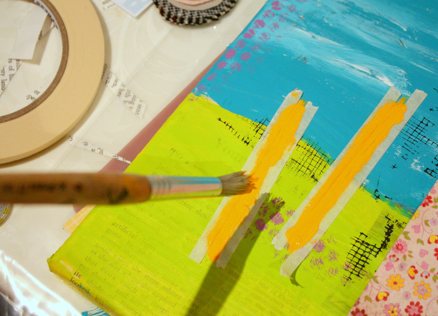 Xpress It Canvas and masking tape..