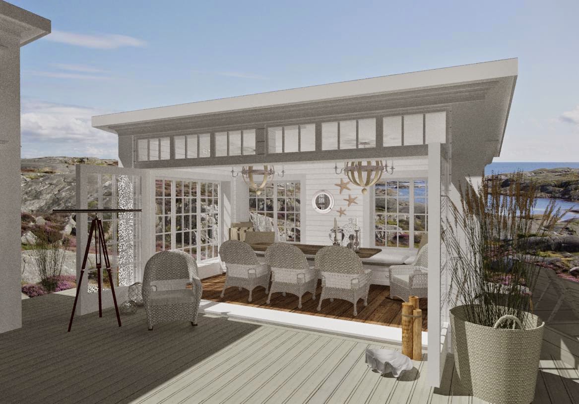 Den vita drömgården: det moderna attefallshuset goes new england!